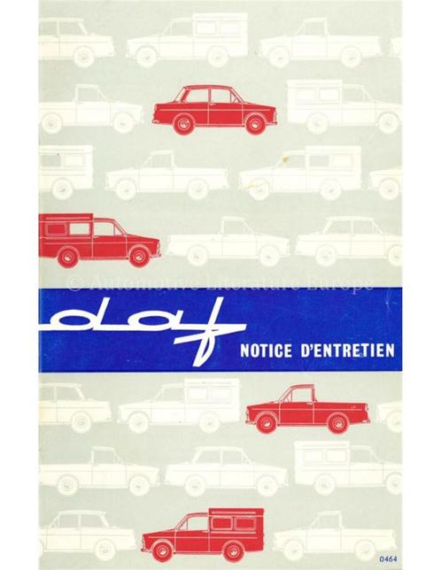 1964 DAF INSTRUCTIEBOEKJE FRANS, Auto diversen, Handleidingen en Instructieboekjes, Ophalen of Verzenden