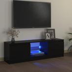 vidaXL Tv-meubel met LED-verlichting 120x30x35,5 cm zwart, Verzenden, Nieuw