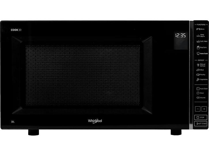 Whirlpool -  Microgolfoven Cook 30  - Zwart, Elektronische apparatuur, Microgolfovens, 60 cm of meer, Draaiplateau, Nieuw, Microgolfoven