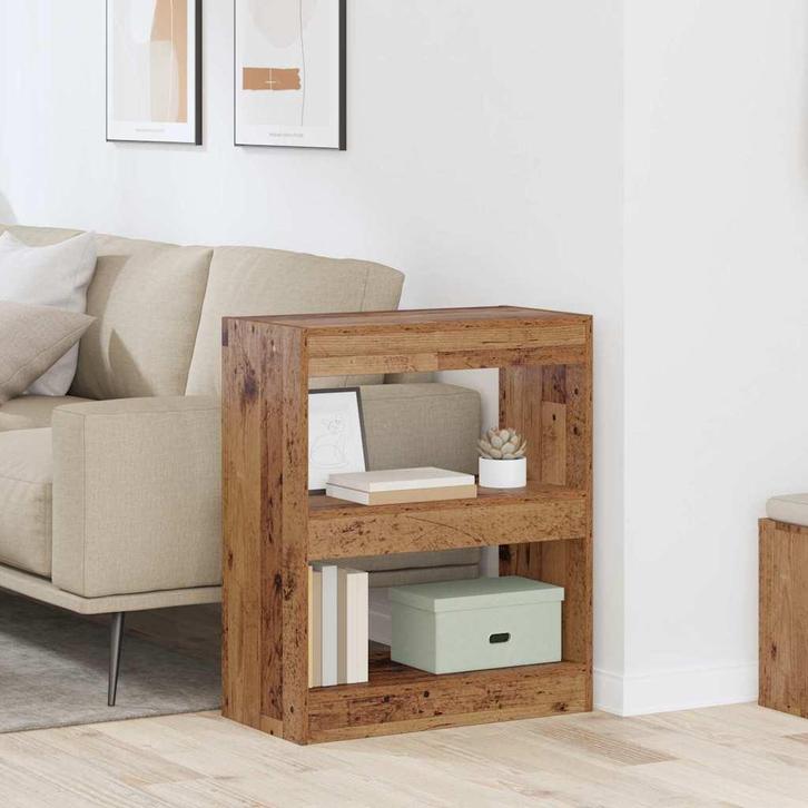 vidaXL Boekenkast Oud hout 60 x 30 x 72 cm Bewerkt hout, Huis en Inrichting, Kasten | Boekenkasten, Nieuw, Verzenden