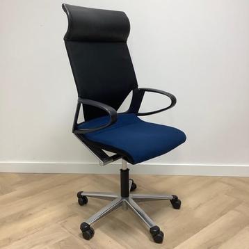 Tweedehands Wilkhahn Modus Ergo- bureaustoel, zwart - blauw, Bureaustoel