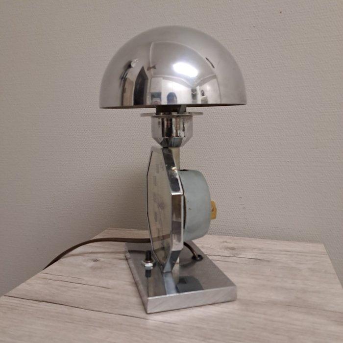 cotna - Lamp - Koper, Glas - Leeslamp met uurwerk, Antiek en Kunst, Kunst | Designobjecten