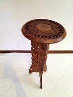 Kruk - Antieke Anglo-Indiaanse ronde bijzettafel - Hout, Antiek en Kunst