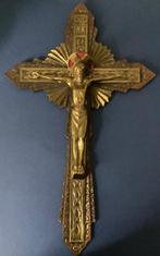 Christus aureool aan het kruis (4) - Antiek - Koper -