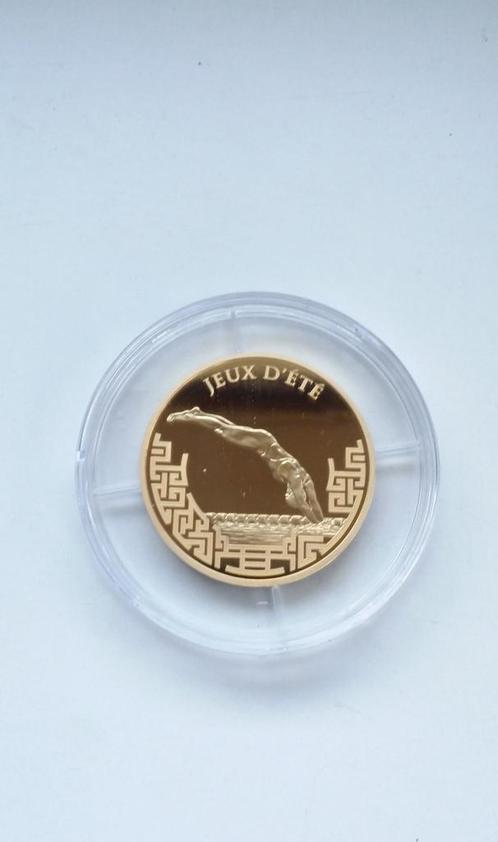 Frankreich 100 Euro goud 2008 Schwimmen Olympiade Peking..., Postzegels en Munten, Munten | Europa | Euromunten, België, Verzenden