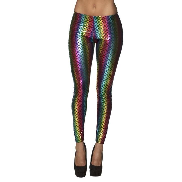 Regenboog Legging Metallic, Kinderen en Baby's, Carnavalskleding en Verkleedspullen, Nieuw, Verzenden