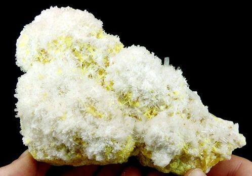 Celestine op Zwavel Agrigento, Sicilië, Italië - Hoogte:, Verzamelen, Mineralen en Fossielen