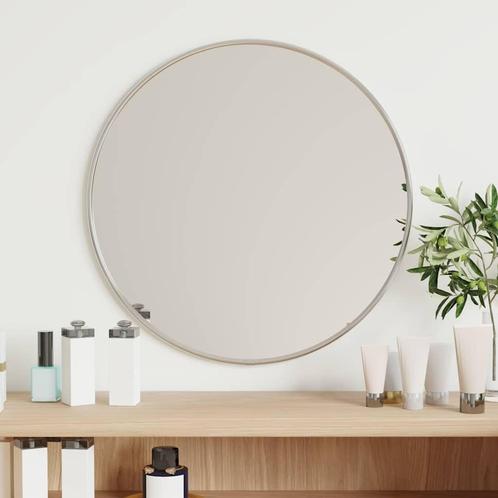 vidaXL Wandspiegel rond Ø40 cm zilverkleurig, Huis en Inrichting, Woonaccessoires | Spiegels, Nieuw, Verzenden