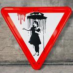 josh mahaby - Umbrella Girl - Banksy Tribute, Antiek en Kunst