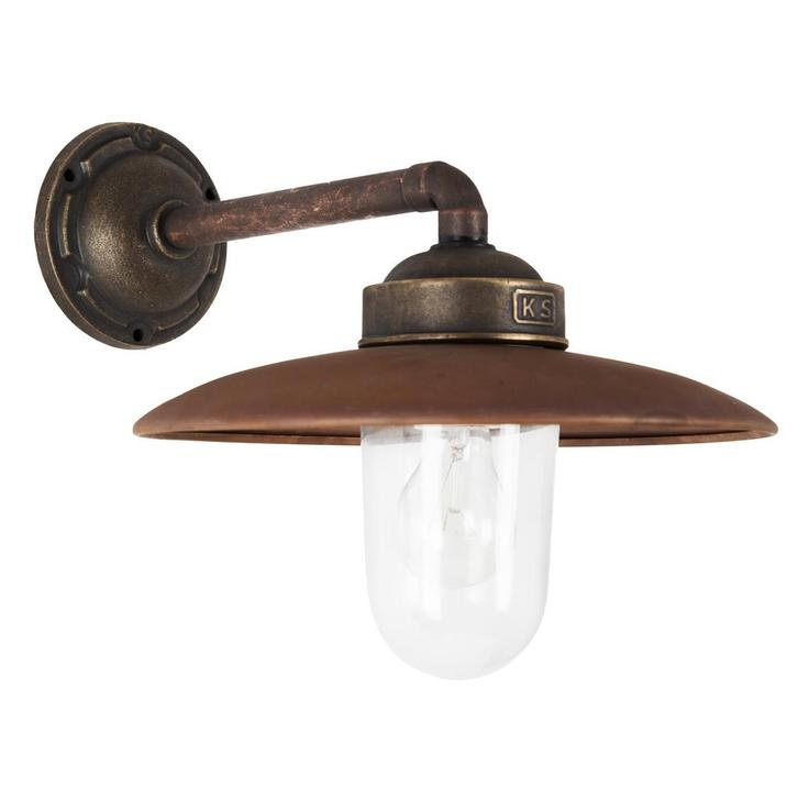 Stal- & Boerderijlampen Palazzo Stallamp Brons Koper, Tuin en Terras, Buitenverlichting, Verzenden