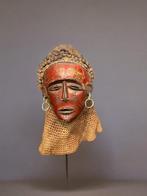 Masque  chokwé avec coiffe - sculpture chokwé - Chokwe -