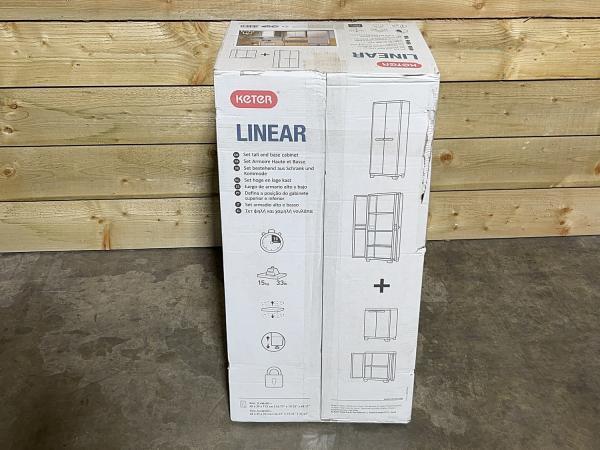 Veiling - Keter linear kast set laag+hoog, Huis en Inrichting, Kasten | Buffetkasten