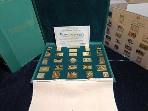 Spanje. 25 Stamps Silver .925 De Atenas a Barcelona Juegos, Postzegels en Munten, Munten | Europa | Niet-Euromunten