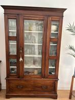 Kast - Mahonie - Engelse vitrinekast, Antiek en Kunst