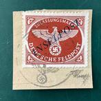 Duitse Rijk 1944 - Inselpost op fragment met einwandfrei, Gestempeld
