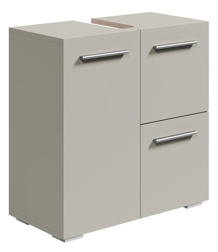 Wastafel Onderkast Mars 60 x 30 x 60 cm - Beige, Huis en Inrichting, Badkamer | Badkamermeubels, Nieuw, Verzenden