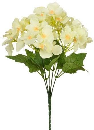 Hortensia Hydrangea Creme Zijdenbloem 30 cm, Huis en Inrichting, Woonaccessoires | Kunstplanten en Kunstbloemen, Nieuw