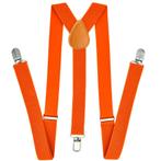 Fako Fashion - Bretels - Effen - 100cm - Fluo Oranje, Verzenden, Nieuw