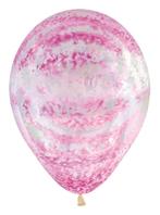 Ballonnen Graffiti Pink Crystal Clear 30cm 25st, Hobby en Vrije tijd, Nieuw, Verzenden