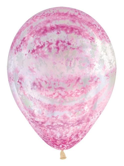 Ballonnen Graffiti Pink Crystal Clear 30cm 25st, Hobby & Loisirs créatifs, Articles de fête, Envoi