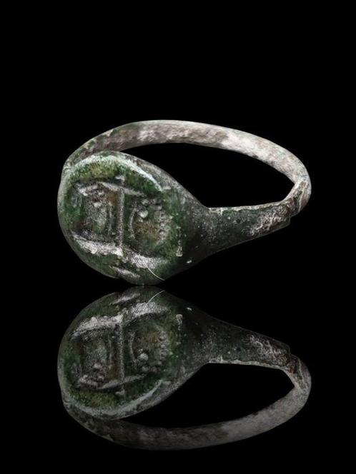 Byzantin Superbe sceau à deux bustes Bague (Sans Prix de, Handtassen en Accessoires, Antieke sieraden