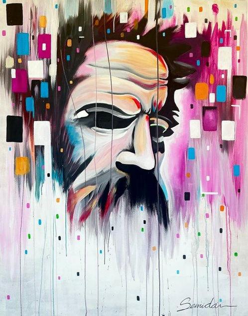 Semidán ARTSI - DIOS DEL PIXEL - XXL, Antiek en Kunst, Kunst | Schilderijen | Modern