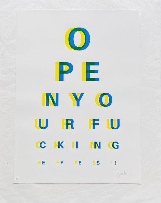Alex Bucklee (XX-XXI) - Eye Test - Green Double Vision, Antiek en Kunst, Kunst | Designobjecten