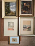 J.H. Weijns (1865-1945) - 2 Schilderijen, 2 aquarelen en 1, Antiek en Kunst