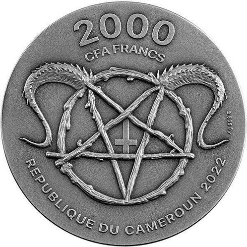 Cameroun. 2000 Francs 2022 Mephistopheles Devils and Demons, Postzegels en Munten, Munten | Europa | Niet-Euromunten