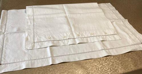 Laken (3) - 280 cm - 240 cm, Antiek en Kunst, Antiek | Tapijten, Tafelkleden en Textiel