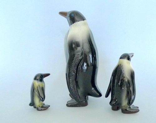 Sturani Mario - Lenci - Figurines, Les pingouins (3) -, Antiquités & Art, Antiquités | Verre & Cristal