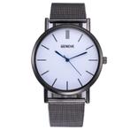 Fako® - Horloge - Mesh - Classic - Ø38mm - Zwart, Nieuw, Verzenden