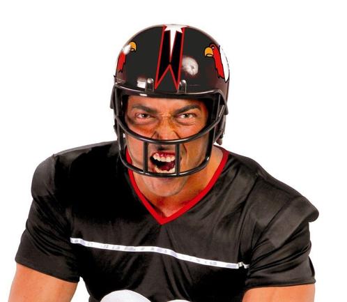 American Football Helm Zwart, Hobby en Vrije tijd, Feestartikelen, Nieuw, Verzenden