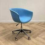 Design stoel, Segis op wielen, zithoogte instelbaar,  blauw, Huis en Inrichting, Stoelen, Gebruikt, Eén