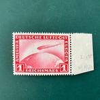 Duitse Rijk 1931 - 1 Mark Zeppelin met velrand en perfecte, Gestempeld