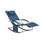 Tweedekans | SoBuy - Loungestoel Tuinstoel - marineblauw, Tuin en Terras, Ophalen of Verzenden, Nieuw