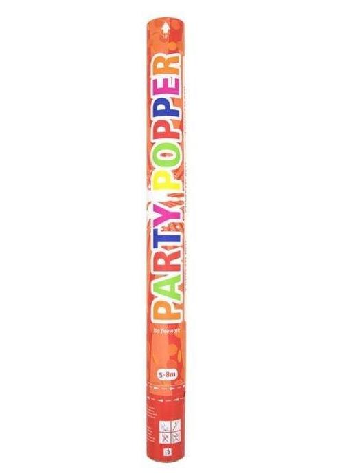 Confetti Kanon Rood 57cm, Hobby en Vrije tijd, Feestartikelen, Nieuw, Verzenden