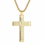 Fako Bijoux® - Cubaans Kruis Voor Mannen Large - Ketting Met, Handtassen en Accessoires, Verzenden, Nieuw