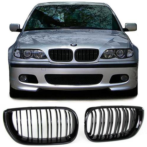 Glans Zwart Nieren BMW 3 Serie E46 Sedan/Touring 01-05 B0170, Auto-onderdelen, Carrosserie, Nieuw, BMW, Voor, Links, Rechts
