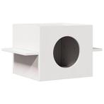 vidaXL Kattenhuis 51x35x30 cm massief grenenhout wit, Verzenden, Nieuw