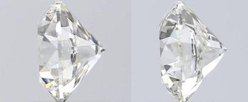 Zonder Minimumprijs - 2 pcs Diamant (Natuurlijk) - 0.80 ct - beschikbaar voor biedingen