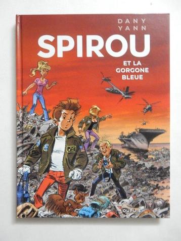 Spirou - Spirou et la gorgone bleue + dédicace couleur - C - beschikbaar voor biedingen