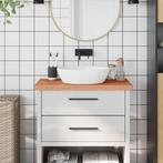 vidaXL Wastafelblad 80x40x4 cm massief beukenhout, Huis en Inrichting, Keuken | Keukenelementen, Verzenden, Nieuw