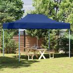 vidaXL Partytent inklapbaar 3x4 m staal blauw, Verzenden, Nieuw