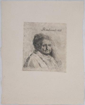 Rembrandt Van Rijn (1606-1669), after - Portrait de vieille