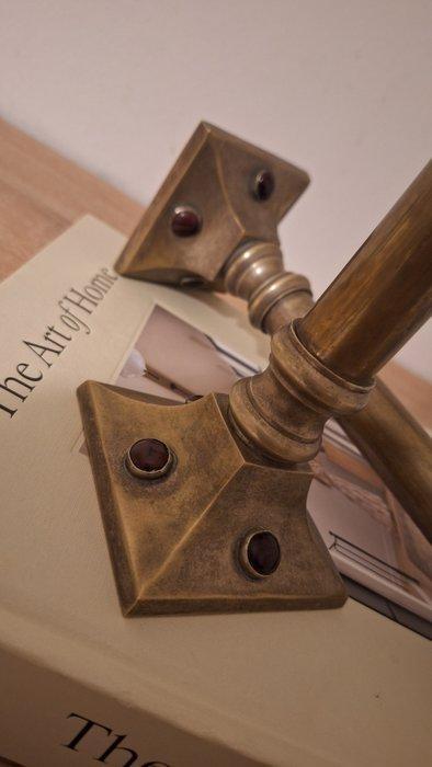 Kaarsenhouder (2) - Messing - kaarsenhouder, Antiek en Kunst, Curiosa en Brocante