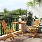 vidaXL Ensemble Ã  manger de jardin pliable 3 pcs bois, Verzenden