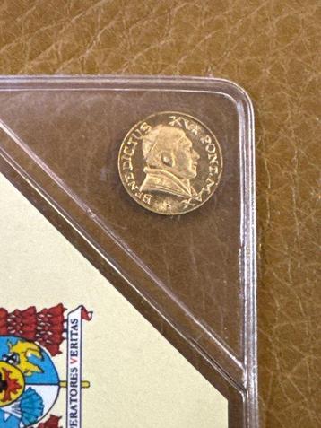 Italië. Gold medal 2005 Papst Benedict XVI 0,29g (Zonder beschikbaar voor biedingen