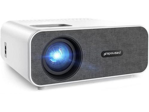 Spoused Beamer - Full-HD - 10.000 Lumen - Streamen Vanaf Je, Huis en Inrichting, Woonaccessoires | Overige, Nieuw, Verzenden