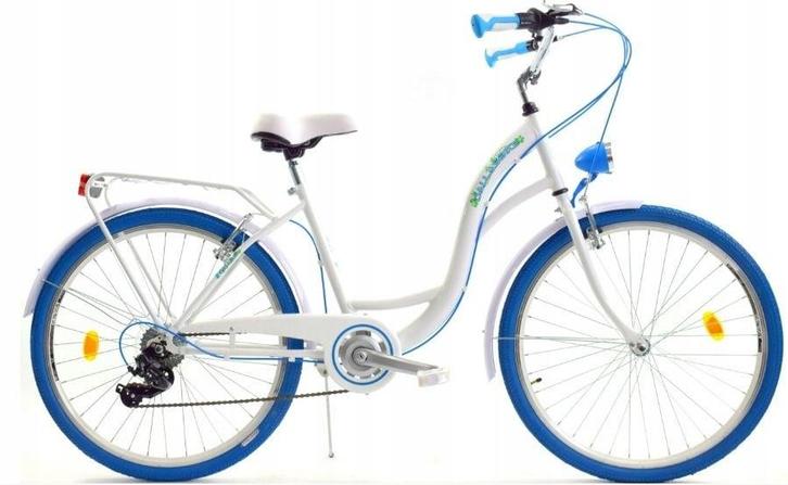 Meisjesfiets 24 inch stevig model blauw met wit 6 versnel..., Fietsen en Brommers, Fietsen | Meisjes, Nieuw, Ophalen of Verzenden